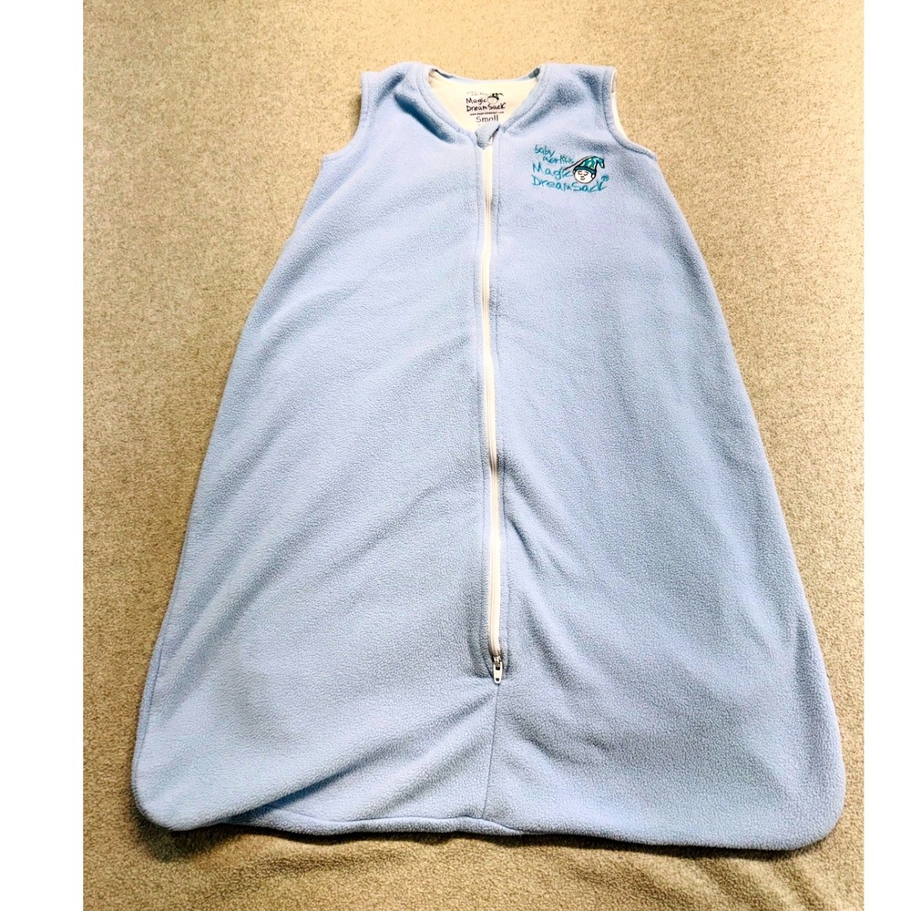 Baby Merlin's Magic Dream Sack Wearable Blanket Blue Fleece Small 6-12 Months